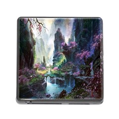 Fantastic World Fantasy Painting Memory Card Reader (square 5 Slot) by Ket1n9