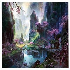 Fantastic World Fantasy Painting Wooden Puzzle Square by Ket1n9