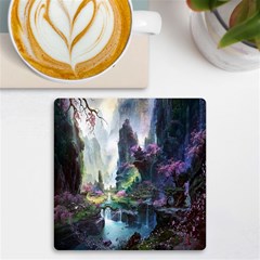 Fantastic World Fantasy Painting Uv Print Square Tile Coaster  by Ket1n9