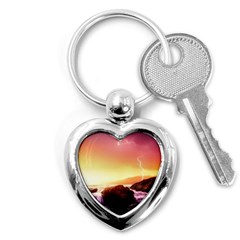 California Sea Ocean Pacific Key Chain (Heart)