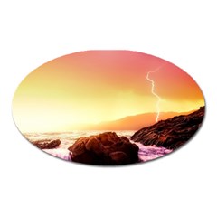 California Sea Ocean Pacific Oval Magnet by Ket1n9