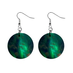 Northern-lights-plasma-sky Mini Button Earrings by Ket1n9