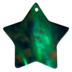 Northern-lights-plasma-sky Star Ornament (two Sides)