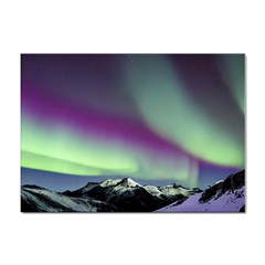 Aurora Stars Sky Mountains Snow Aurora Borealis Sticker A4 (100 Pack) by Ket1n9