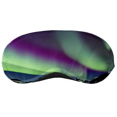 Aurora Stars Sky Mountains Snow Aurora Borealis Sleep Mask