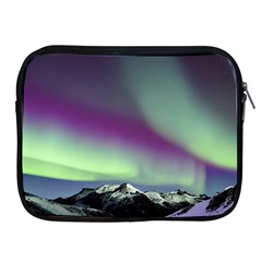 Aurora Stars Sky Mountains Snow Aurora Borealis Apple Ipad 2/3/4 Zipper Cases by Ket1n9