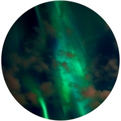 Northern-lights-plasma-sky Uv Print Round Tile Coaster by Ket1n9