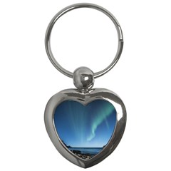 Aurora Borealis Lofoten Norway Key Chain (heart) by Ket1n9