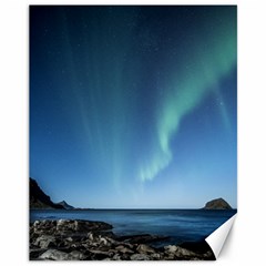 Aurora Borealis Lofoten Norway Canvas 11  X 14 