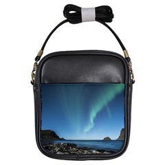 Aurora Borealis Lofoten Norway Girls Sling Bag