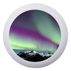 Aurora Stars Sky Mountains Snow Aurora Borealis Dento Box With Mirror