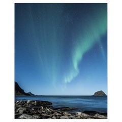 Aurora Borealis Lofoten Norway Drawstring Bag (small) by Ket1n9