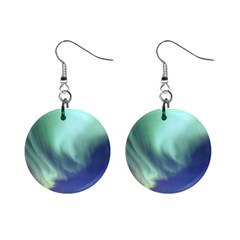 Aurora Borealis Alaska Space Mini Button Earrings by Ket1n9