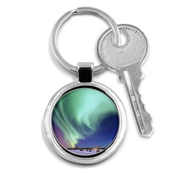 Aurora Borealis Alaska Space Key Chain (round) by Ket1n9