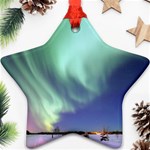 Aurora Borealis Alaska Space Star Ornament (Two Sides) Front