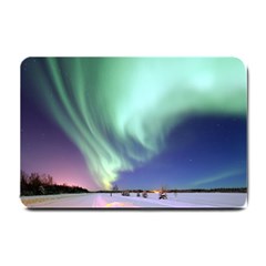 Aurora Borealis Alaska Space Small Doormat by Ket1n9