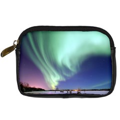 Aurora Borealis Alaska Space Digital Camera Leather Case by Ket1n9