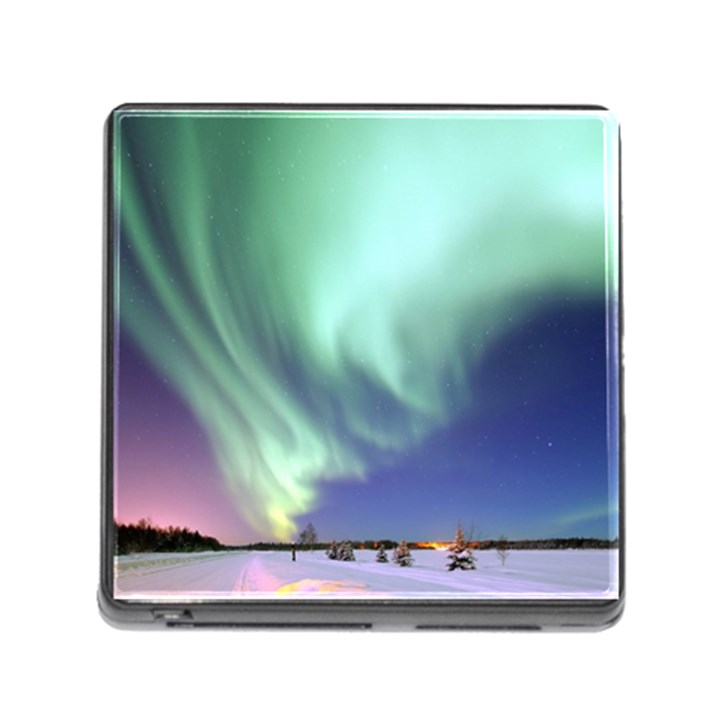 Aurora Borealis Alaska Space Memory Card Reader (Square 5 Slot)