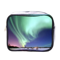 Aurora Borealis Alaska Space Mini Toiletries Bag (one Side) by Ket1n9