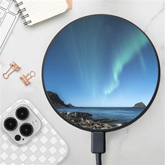 Aurora Borealis Lofoten Norway Wireless Fast Charger(black) by Ket1n9