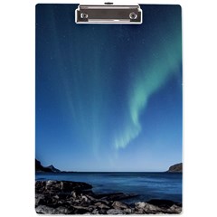 Aurora Borealis Lofoten Norway A4 Acrylic Clipboard by Ket1n9