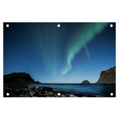 Aurora Borealis Lofoten Norway Banner And Sign 6  X 4  by Ket1n9