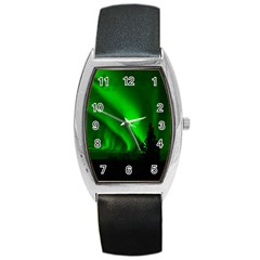 Aurora Borealis Northern Lights Barrel Style Metal Watch by Ket1n9