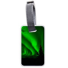 Aurora Borealis Northern Lights Luggage Tag (one Side) by Ket1n9