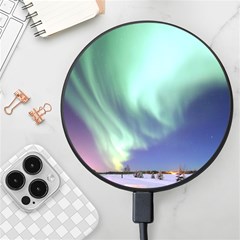 Aurora Borealis Alaska Space Wireless Fast Charger(black) by Ket1n9