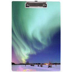 Aurora Borealis Alaska Space A4 Acrylic Clipboard by Ket1n9