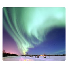 Aurora Borealis Alaska Space Premium Plush Fleece Blanket (small) by Ket1n9