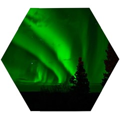 Aurora Borealis Northern Lights Wooden Puzzle Hexagon by Ket1n9