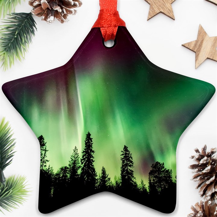 Aurora Borealis Northern Lights Ornament (Star)