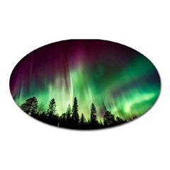 Aurora Borealis Northern Lights Oval Magnet by Ket1n9