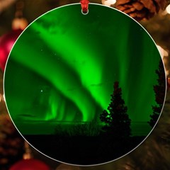 Aurora Borealis Northern Lights Uv Print Acrylic Ornament Round by Ket1n9