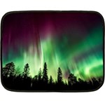 Aurora Borealis Northern Lights Fleece Blanket (Mini) 35 x27  Blanket