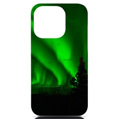 Aurora Borealis Northern Lights Iphone 14 Pro Black Uv Print Case by Ket1n9