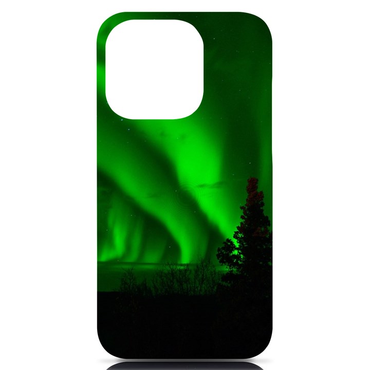 Aurora Borealis Northern Lights iPhone 14 Pro Black UV Print Case