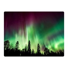 Aurora Borealis Northern Lights Two Sides Premium Plush Fleece Blanket (mini) by Ket1n9