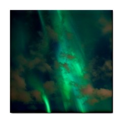 Northern Lights Plasma Sky Tile Coaster by Ket1n9