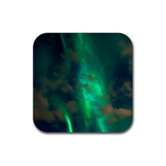 Northern Lights Plasma Sky Rubber Coaster (square) by Ket1n9