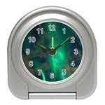 Northern Lights Plasma Sky Travel Alarm Clock Front