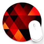 Abstract Triangle Wallpaper Round Mousepad Front