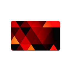 Abstract Triangle Wallpaper Magnet (name Card) by Ket1n9