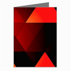 Abstract Triangle Wallpaper Greeting Card by Ket1n9