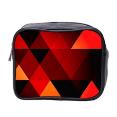 Abstract Triangle Wallpaper Mini Toiletries Bag (two Sides) by Ket1n9