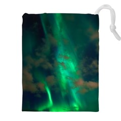 Northern Lights Plasma Sky Drawstring Pouch (5xl) by Ket1n9