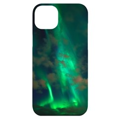 Northern Lights Plasma Sky Iphone 14 Plus Black Uv Print Case by Ket1n9