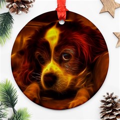 Cute 3d Dog Ornament (round) by Ket1n9