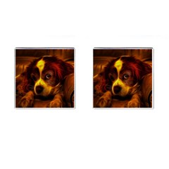 Cute 3d Dog Cufflinks (square)